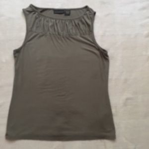 Banana Republic - Olive Rouched Sleeveless Top
